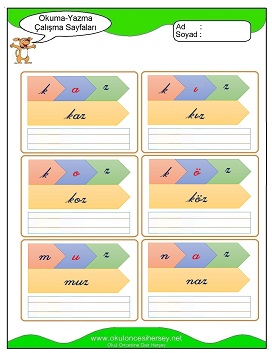 z sesi Çalışma Sayfaları